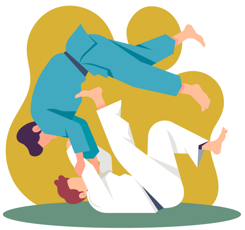 Illustration de judo, JUDOCAMP, stage de judo et activités sportives, à Treffieux, en Loire-Atlantique